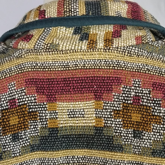 Vintage Womens Tapestry Blazer Aztec Size LT - Picture 7 of 9